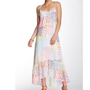 NWT Tori Richard ‘Champgne Serena’ Maxi Dress ~ in Multi Colored
